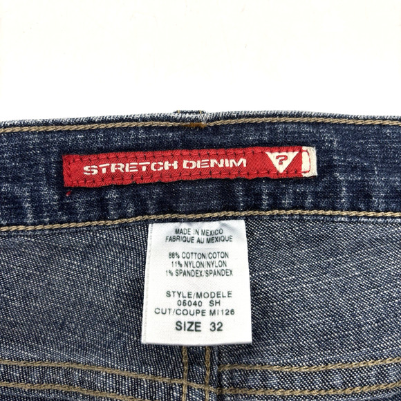 2001 Guess Stretch Denim Dark Wash Mid Rise Bootcut Jeans 32x30" Made in Mexico - Picture 6 of 16